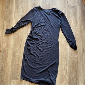 Topshop Charcoal Midi Bodycon Dress